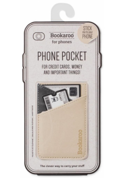 Bookaroo Phone pocket - portfel na telefon beżowy