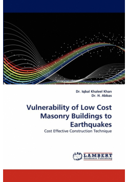 Vulnerability of Low Cost Masonry Buildings to Earthquakes
