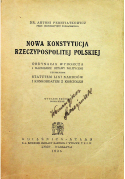 Nowa Konstytucja Rzeczypospolitej Polskiej 1935 r
