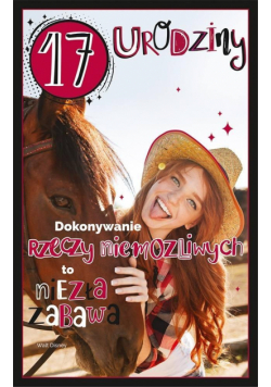 Kartka okolicznościowa Urodziny 17 U103