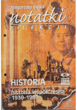 Notatki z lekcji Historia współczesna 1939 - 1989