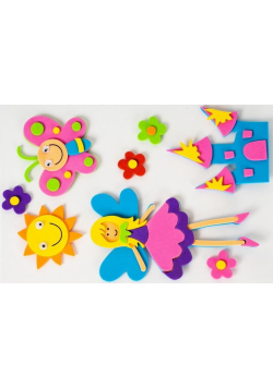 Naklejki piankowe 3D 3cm - Wróżka (8szt)