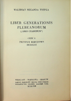 Liber generationis plebeanorum Chamorum