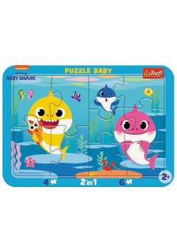 Puzzle ramkowe Baby - Wesołe Rekiny TREFL