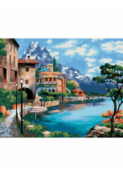 Malowanie po numerach - Pejzaż morski 40x50
