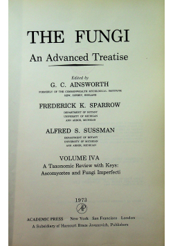 The fungi an advanced treatise