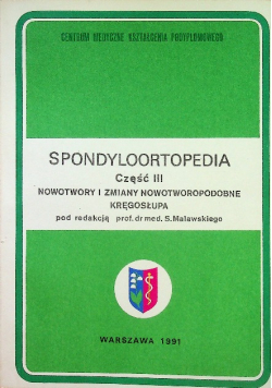 Spondyloortopedia tom III