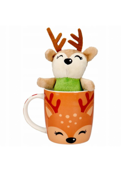 Kubek z maskotką Merry Christmas 380ml