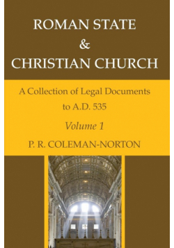 Roman State & Christian Church Volume 1