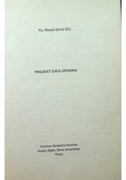 Projekt ojca Dehona