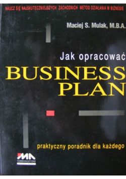 Jak opracować business plan