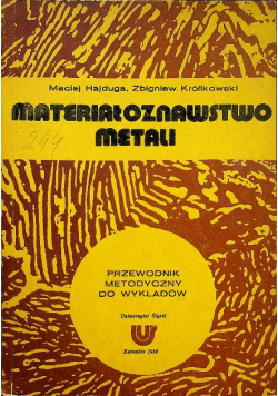 Materiałoznawstwo metali