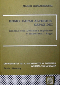 Homo Capax  Alterius Capax Dei