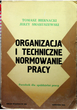 Organizacja i techniczne Normowanie Pracy