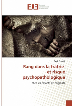 Rang dans la fratrie et risque psychopathologique