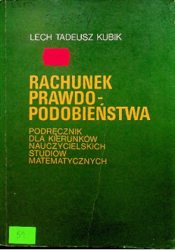 Rachunek prawdopodobieństwa