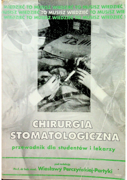 Chirurgia Stomatologiczna