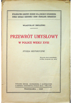 Przewrót umysłowy w Polsce wieku XVIII 1923r