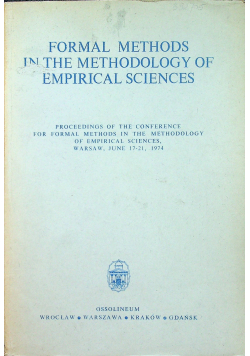 Formal methods in the methodology of empirical sciences