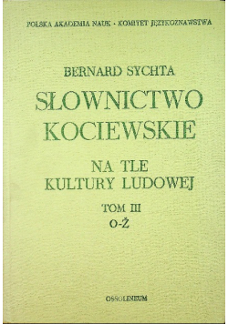 Słownictwo Kociewskie na tle kultury ludowej