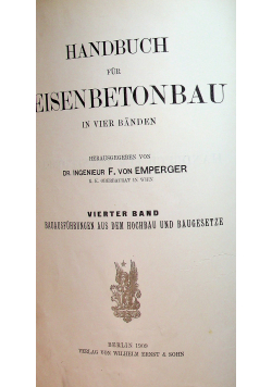 Handbuch fur eisenbetonbau 1909 r