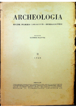 Archeologia tom II 1948r.
