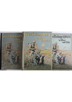Der krieg 1914 18 in Wort udn Bilt  ok 1916 r 3 tomy