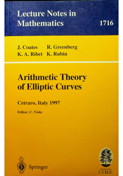 Aritmetic theory of elliptic curves