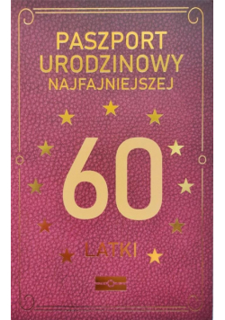 Karnet Urodzinowy 60