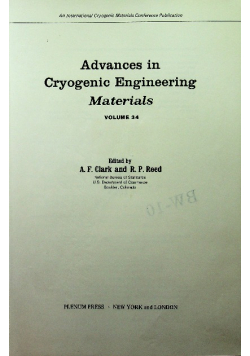 Advances In Cryogenic Engineering Materials Volume 34