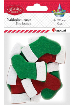 Naklejki filcowe 3D święta mix 10szt
