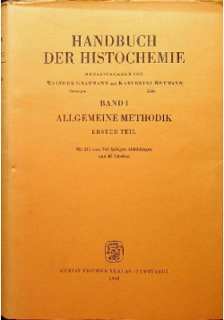 Handbuch der histochemie band 1