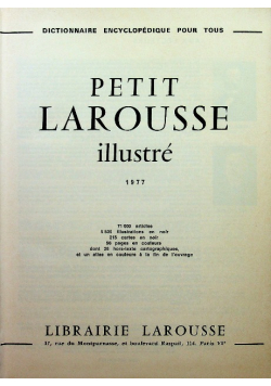 Petit larousse illustre