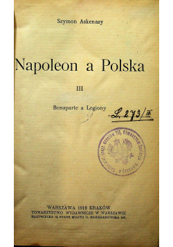 Napoleon a Polska III 1919