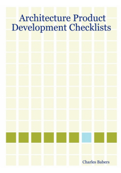 Architecture Product Development Checklists