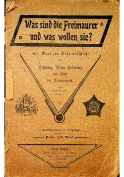 Was sind die freimaurer und was wollen sie 1897 r.