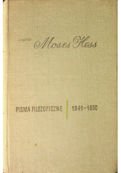 Pisma Filozoficzne 1841 1850