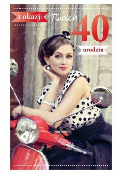 Kartka okolicznościowa Urodziny 40 P07