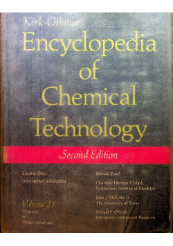 Encyclopedia of chemical technology vol 21