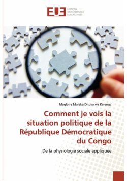 Comment je vois la situation politique de la République Démocratique du Congo