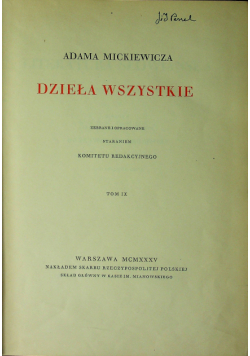 Literatura słowiańska tom IX 1935 r