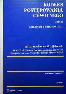 Kodeks postępowania cywilnego Tom II