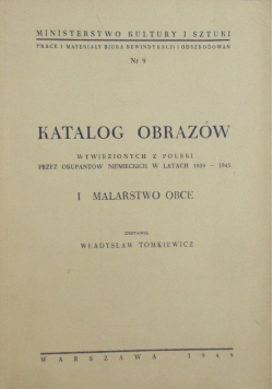 Katalog obrazów 1949 r.