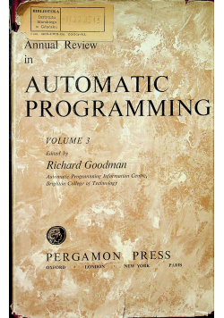 Automatic Programming