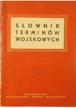Słownik terminów wojskowych