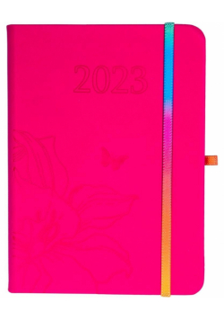 Kalendarz 2023 B6 tyg. Hip hop różowy ELEFANT