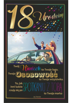 Kartka okolicznościowa Urodziny 18 U65