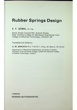 Rubber Springs Design