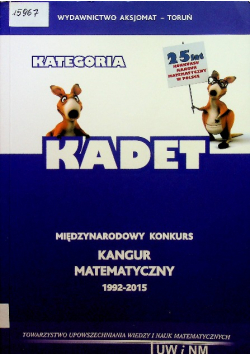 Matematyka z wesołym Kangurem Kategoria Kadet