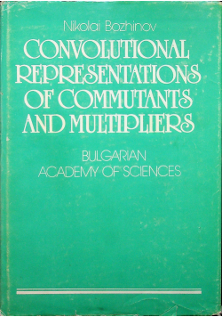 Convolutuinal representations of commutants and multipliers